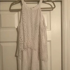 Lilly Pulitzer Edona Romper - Size 6 - white lace